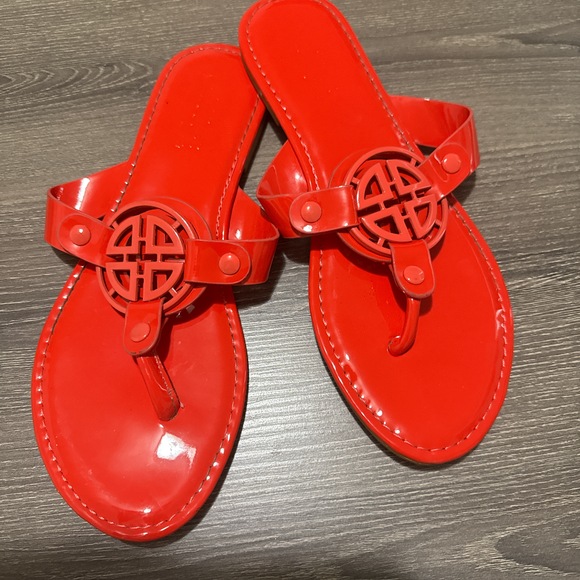 Orange Fashion Sandals - Picture 1 of 4